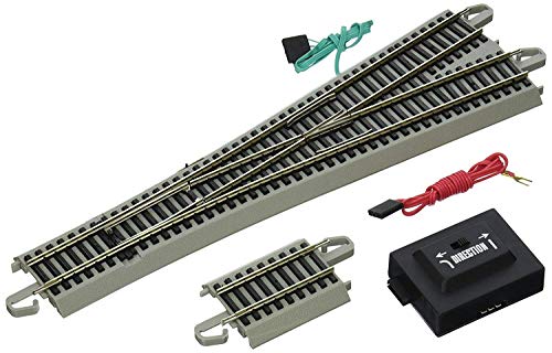 Bachmann Trains - Snap-Fit E-Z TRACK #5 WYE TURNOUT (1/card) - NICKEL SILVER Rail With Gray Roadbed - HO Scale von Bachmann