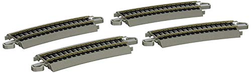 Bachmann Züge Schnappverschluss E-Z Track Hälfte Abschnitt 45,7 cm Radius Gebogenes Gleis (4/Karte) von Bachmann