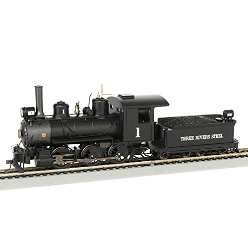 Bachmann Trains Spur 0n30 - Dampflok 0-6-0 Three Rivers Steel Digital DCC Modellbahnlokomotive HO schwarz von Bachmann Trains