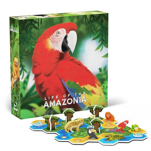 Life of The Amazonia I Dschungel Building Brettspiel I Puzzle & Strategie von Bad Comet