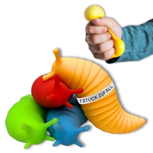 Bada Bing Anti Stress Schnecke - Stressball für Kinder Erwachsene - Fidget Worm toy 3 D Raupe Wurm - sensorisches Spielzeug Antistress kreatives Mitgebsel Geburtstag Kindergeburtstag Ball von Bada Bing