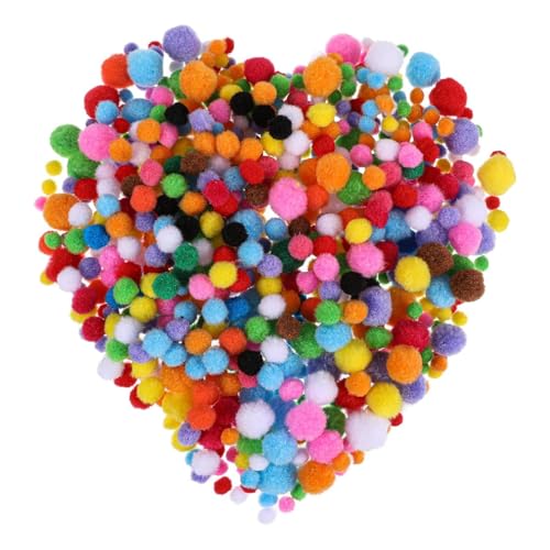 Badiman 240 Stück Pompons Bastelmaterial DIY Kunsthandwerk Dekoration Weiche Flauschige Bälle für Kreative Projekte Schule Feiern Weihnachten, Style A Badiman 240 Stück Pompons Bastelmaterial DIY Kunsthandwerk Dekoration Weiche Flauschige Bälle für Kreative Projekte Schule Feiern Weihnachten, Style A von Badiman
