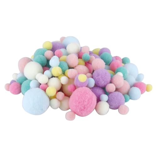 Badiman 240 Stück Pompons Bastelmaterial DIY Kunsthandwerk Dekoration Weiche Flauschige Bälle für Kreative Projekte Schule Feiern Weihnachten, Style C Badiman 240 Stück Pompons Bastelmaterial DIY Kunsthandwerk Dekoration Weiche Flauschige Bälle für Kreative Projekte Schule Feiern Weihnachten, Style C von Badiman