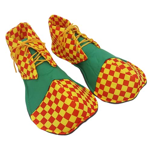 Badiman Clown-Schuhe für Erwachsene, Zubehör, Weihnachtsfeier, Kostüm, bequemes Schuhwerk, Outfit, Cosplay für Karneval, Bühnenauftritt, Grün von Badiman