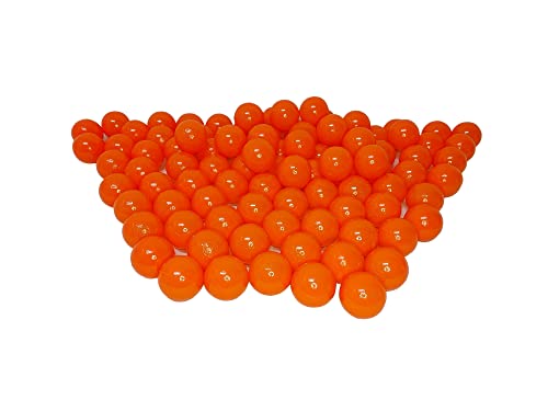 100 Bio Bällebad Bälle aus nachwachsenden Zuckerrohrrohstoffen (7cm Ø, Orange) von Bällebad24