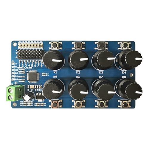 Baeroprki Debugging-Board Futaba SG90 Servos Usw. Center Return Meter Multifunktionaler Tragbarer 8-Wege-Servocontroller Einfache Installation Einfach zu Bedienen von Baeroprki