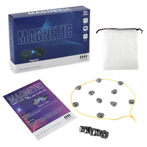 Magnetisches Schachspiel Set, Kampfschach mit Magneteffekt, Lustiges Magnetspiel für Familien, Magnetic Chess Game und Pädagogisches Damespiel, Partyzubehör mit Spiel Magnetsteine für Familientreffen. von Bafumiu