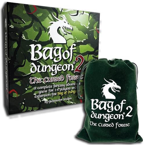 Bag of Dungeon 2: The Cursed Forest – A Dungeons and Dragons Style Family Fantasy Adventure Board Game for 1-4 Players Ages 7 and up von Bag of Dungeon