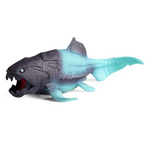 Bagima Squishy Tier Spielzeug Realistische Meer Tier Weiche Spielzeug Figuren Stress Relief Weiche Gummi Squeeze Kawaii Nette Dekompression Spielzeug für Jungen Mädchen, Dunkleosteus von Bagima