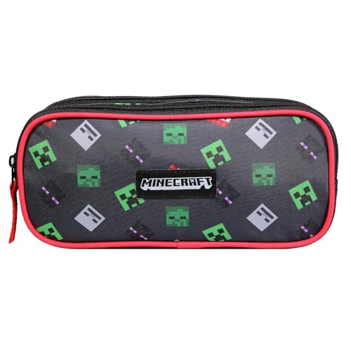 Bagtrotter Schulranzen 2 Fächer Minecraft Schwarz von Bagtrotter