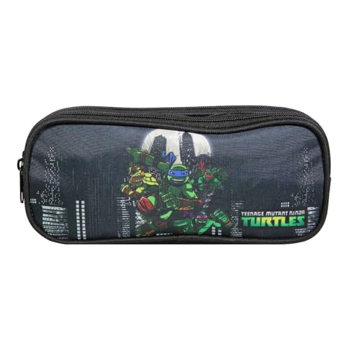 Bagtrotter Schulranzen 2 Fächer Ninja Turtles Schwarz von Bagtrotter