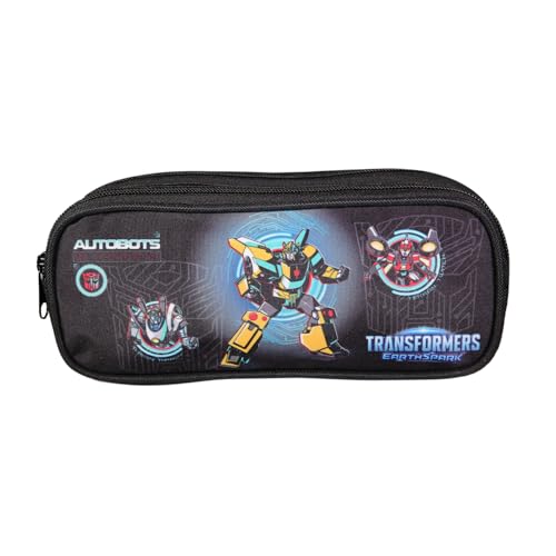 Bagtrotter Schultasche mit 2 Fächern Transformers Schwarz von Bagtrotter