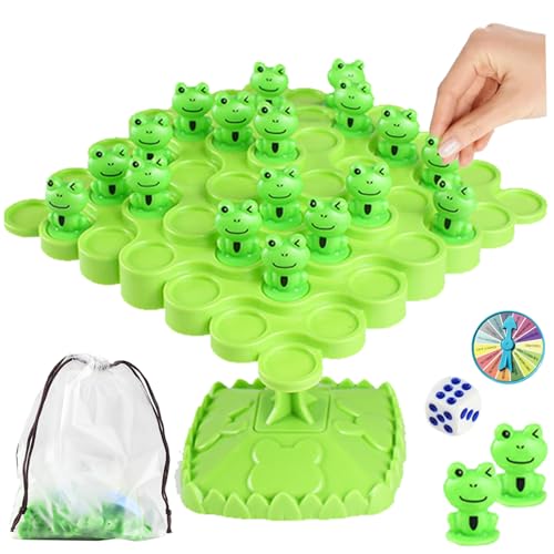 Bai42Ylou Frog Balance-Spiel Zwei-Spieler Frog Balance Tree Game Family Getailing Balance Brettspiel Desktop stapeln interaktive Spielzeuge für Kinder Weihnachten von Bai42Ylou