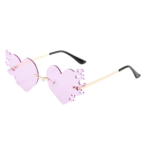 Baiomawzh Festival Brille Schicke Transparent Festival Brille Hippie Mode Sunglasses Lustig Lustige Sonnenbrillen Outdoor Hawaii Party Brillen Travel Disco Sonnenbrille Stylisch Festival Zubehör von Baiomawzh