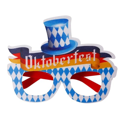 Baiomawzh Festival Sonnenbrille Oktoberfest Mode Brillen Lustig Outdoor Festival Zubehör Hippie Hawaii Sunglasses Witzig Disco Festival Brille Bunt Stylisch Sonnenbrille Schicke Sonnenbrillen von Baiomawzh