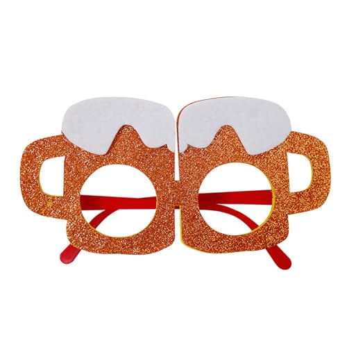 Baiomawzh Festival Sonnenbrille Oktoberfest Mode Brillen Lustig Outdoor Festival Zubehör Hippie Hawaii Sunglasses Witzig Disco Festival Brille Bunt Stylisch Sonnenbrille Schicke Sonnenbrillen von Baiomawzh