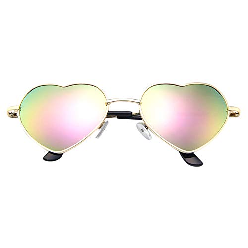 Festival Sonnenbrille Herz Farbverlauf Witzig Festival Zubehör Lustig Schicke Sonnenbrillen Stylisch Transparent Sonnenbrille Disco Mode Festival Brille Bunt Hawaii Party Brillen Outdoor Sunglasses von Baiomawzh