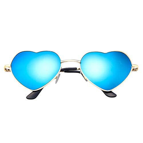 Festival Sonnenbrille Herz Farbverlauf Witzig Festival Zubehör Lustig Schicke Sonnenbrillen Stylisch Transparent Sonnenbrille Disco Mode Festival Brille Bunt Hawaii Party Brillen Outdoor Sunglasses von Baiomawzh