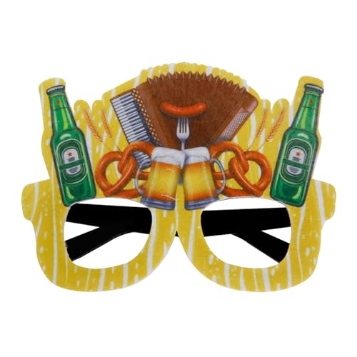 Festival Sonnenbrille Oktoberfest Bunt Mode Sonnenbrillen Witzig Disco Sunglasses Coole Transparent Festival Brille Travel Lustige Festival Zubehör Hippie Outdoor Sonnenbrille Stylisch Party Brillen von Baiomawzh