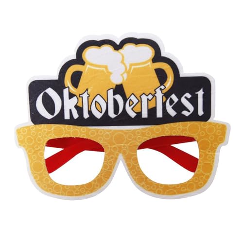 Festival Sonnenbrille Oktoberfest Bunt Mode Sonnenbrillen Witzig Disco Sunglasses Coole Transparent Festival Brille Travel Lustige Festival Zubehör Hippie Outdoor Sonnenbrille Stylisch Party Brillen von Baiomawzh