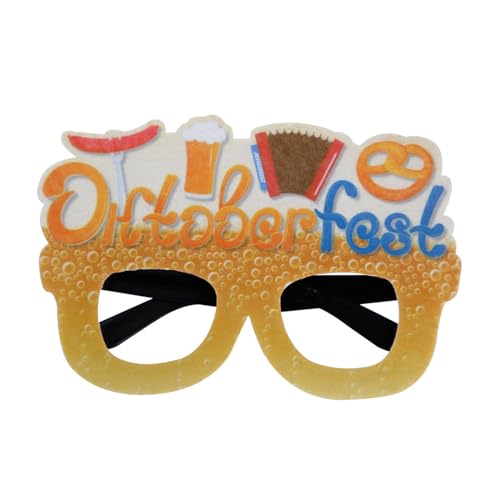 Festival Sonnenbrille Oktoberfest Transparent Sunglasses Travel Disco Festival Zubehör Coole Bunt Sonnenbrillen Lustig Stylisch Sonnenbrille Schicke Hawaii Party Brillen Mode Festival Brille von Baiomawzh