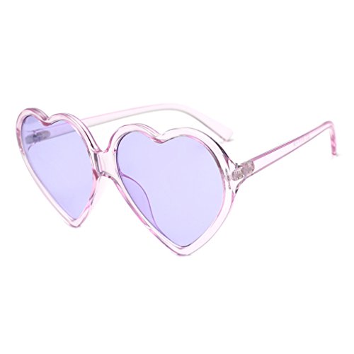 Sonnenbrille Festival Herz Mode Coole Sonnenbrillen Disco Transparent Festival Zubehör Travel Hippie Sunglasses Bunt Stylisch Party Brillen Hawaii Outdoor Sonnenbrille Lustige Festival Brille von Baiomawzh