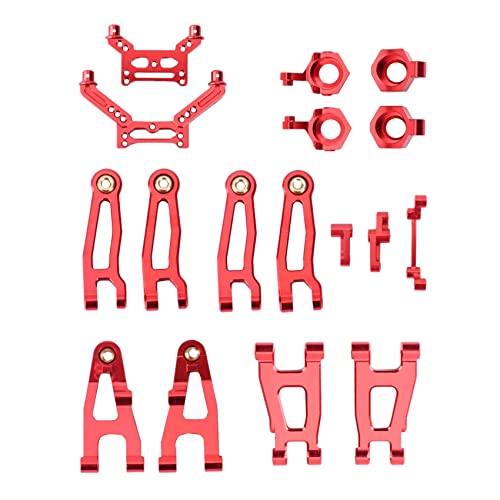 Baixia Metall Upgrade Teile Kit Schwinge Arm für SG 1603 SG 1604 SG1603 SG1604 UD1601 UD1602 1/16 RC,Rot von Baixia