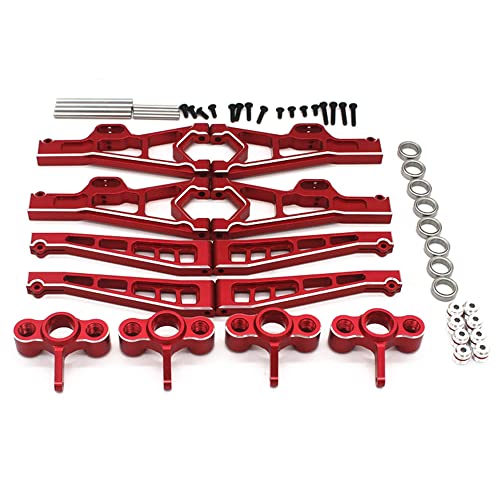 Bakemoro Lenkknöchel-Set aus Metall, vorne und hinten, für JLB Cheetah 11101 21101 J3 Speed 1/10 RC Auto-Upgrade-Teile, 2 von Bakemoro