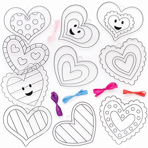 Baker Ross FC476 Herz Sonnenfänger Bastelset, Sortiert Baker Ross FC476 Herz Sonnenfänger Bastelset, Sortiert von Baker Ross