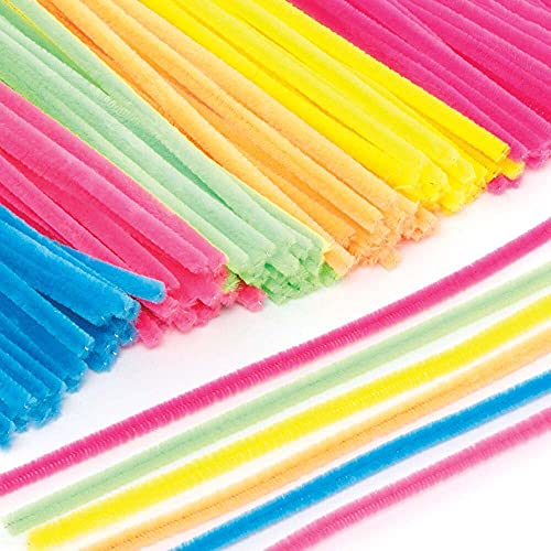 Baker Ross FE482 Neon Pfeifenreiniger Bastelset – 120 Stück, Basteldraht, Kartengestaltung, Kunst- und Bastelmaterialien für Kinder, Verzierungen für Bastelarbeiten von Baker Ross