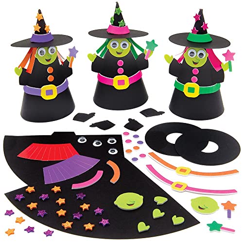 Baker Ross FX175 Hexen Moosgummi Bastelset-4er Pack, Bastelset für Kinder, Schaumstoff Halloween Dekorationen, Mittel Baker Ross FX175 Hexen Moosgummi Bastelset-4er Pack, Bastelset für Kinder, Schaumstoff Halloween Dekorationen, Mittel von Baker Ross