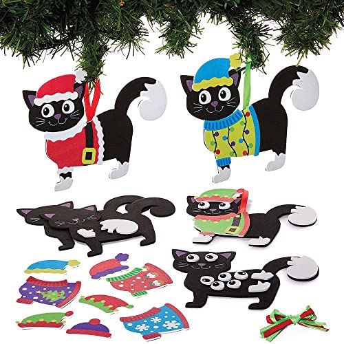 Baker Ross FX365 Katzen Moosgummi Dekoration Bastelset-8er Pack, Weihnachtsdekoration für Kinder zum Basteln, Baumschmuck Bastelsets Baker Ross FX365 Katzen Moosgummi Dekoration Bastelset-8er Pack, Weihnachtsdekoration für Kinder zum Basteln, Baumschmuck Bastelsets von Baker Ross