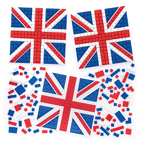 Baker Ross Mosaikuntersetzer mit Union Jack-Motiv, Bastelset für Kinder, 5 Stück (PJ116) von Baker Ross