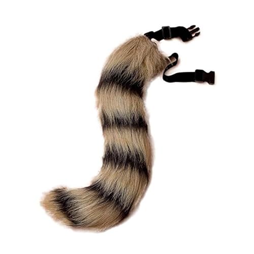 Furry Tail Cosplay Kostüme Kunstpelz Langer Fuchsschwanz superweiches Flauschiges Fuchsschwanz Kostüm für Teenager Erwachsene Halloween Rollenspiel Party von BakerMiche