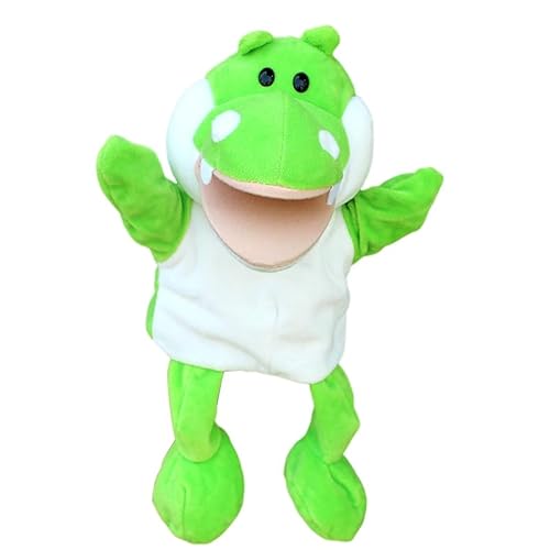 Handpuppen Löwe Stofftier Handpuppen mit beweglichem Mund Partygeschenke für Feiertage Zootier Handpuppen Plüschtierpuppe weiche ausgestopfte Handpuppen Geschichtenerzählspielzeug von BakerMiche