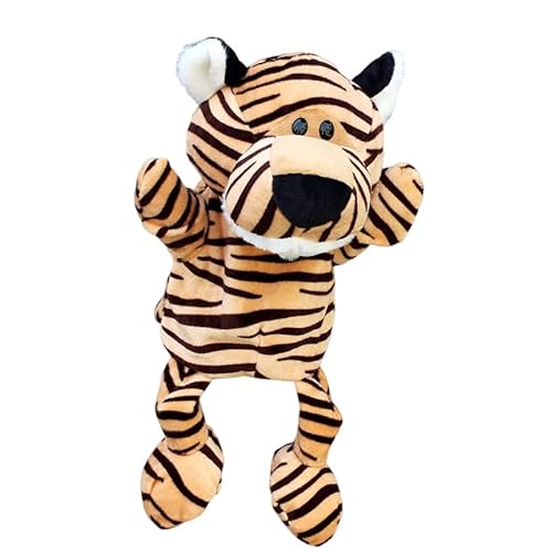 Handpuppen Löwe Stofftier Handpuppen mit beweglichem Mund Partygeschenke für Feiertage Zootier Handpuppen Plüschtierpuppe weiche ausgestopfte Handpuppen Geschichtenerzählspielzeug von BakerMiche