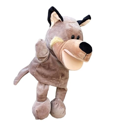 Handpuppen Löwe Stofftier Handpuppen mit beweglichem Mund Partygeschenke für Feiertage Zootier Handpuppen Plüschtierpuppe weiche ausgestopfte Handpuppen Geschichtenerzählspielzeug von BakerMiche