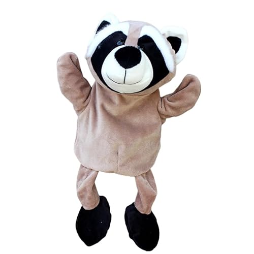 Handpuppen Löwe Stofftier Handpuppen mit beweglichem Mund Partygeschenke für Feiertage Zootier Handpuppen Plüschtierpuppe weiche ausgestopfte Handpuppen Geschichtenerzählspielzeug von BakerMiche