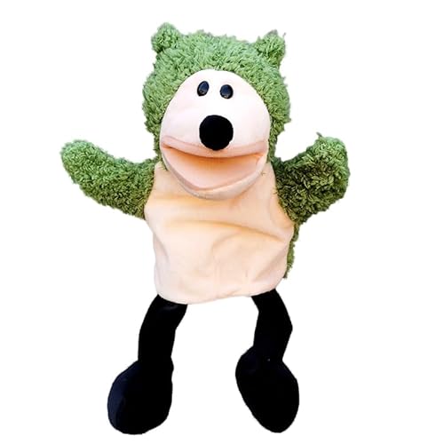 Handpuppen Löwe Stofftier Handpuppen mit beweglichem Mund Partygeschenke für Feiertage Zootier Handpuppen Plüschtierpuppe weiche ausgestopfte Handpuppen Geschichtenerzählspielzeug von BakerMiche