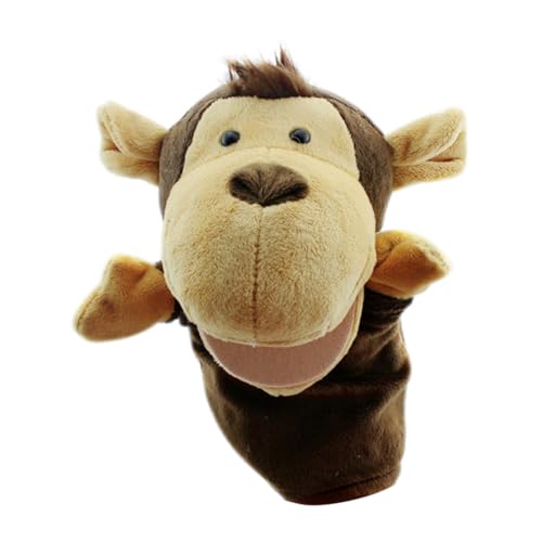 Handpuppen für Kinder Zootiere Handpuppe Spielzeug mit beweglichem Mund Elefant Plüschfigur Spielzeug Weiche Plüschhandpuppen Geschichtenerzählen Lehren Rollenspielspielzeug von BakerMiche