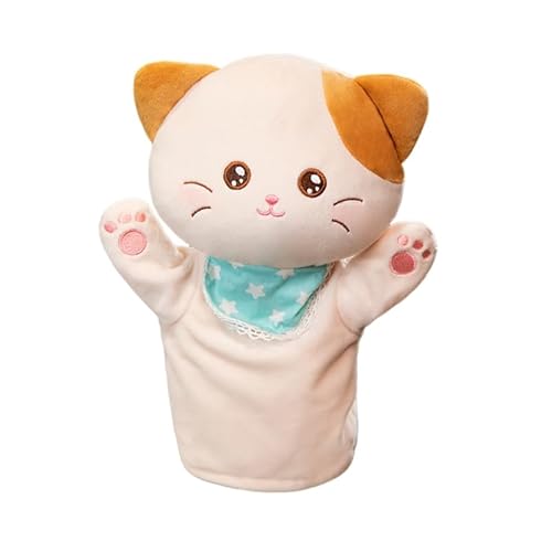 Katzen Handpuppen für Kleinkinder Kinder Stofftierpuppe Plüsch interaktives Spielzeug Kinder Jungen Mädchen Rollenspiel Erzählspielzeug Rollenspiel Erzählrequisiten von BakerMiche