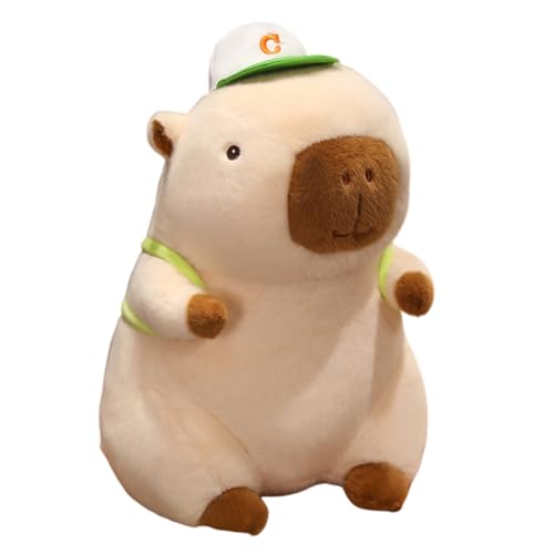 Plüschtierkissen molliges Capybara Plüschtier Puppe Kuscheltier Umarmungskissen superweiches Dekokissen Cartoon Capybara Puppe Körperkissen Geschenke für Kinder und Erwachsene zu Weihnachten von BakerMiche