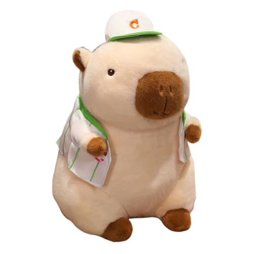 Plüschtierkissen molliges Capybara Plüschtier Puppe Kuscheltier Umarmungskissen superweiches Dekokissen Cartoon Capybara Puppe Körperkissen Geschenke für Kinder und Erwachsene zu Weihnachten von BakerMiche