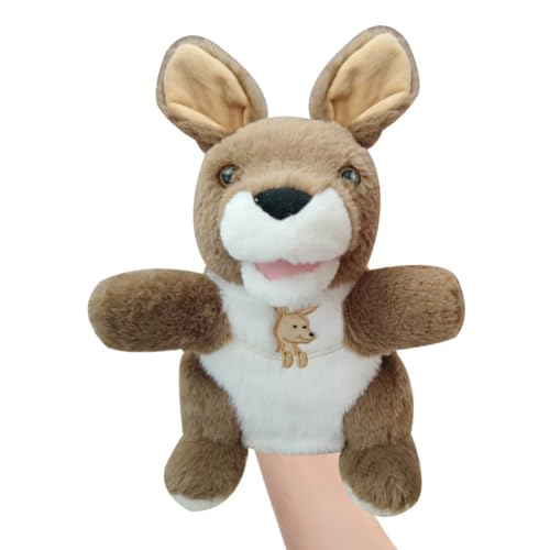 Zootier Handpuppe Spielzeug Plüschlöwe Figur Spielzeug Stofftier Handpuppe Puppen Weihnachtsparty Geschenke weiche Plüschpuppe für Kinder Kleinkinder Jungen und Mädchen von BakerMiche