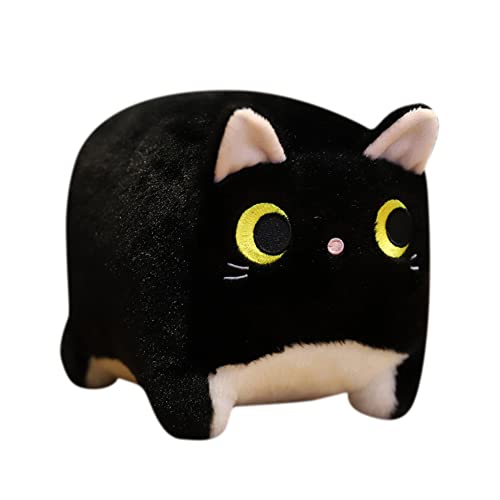 Süßes quadratisches Katzenspielzeug umarmendes Katzen Kuscheltier Kissen Kawaii Kätzchen Tasche Plüschpuppe weiches Anime Haustier Kissen Plüsch Stofftier Baumwolle Plüschtier Kissen Dekokissen von Bakermiche