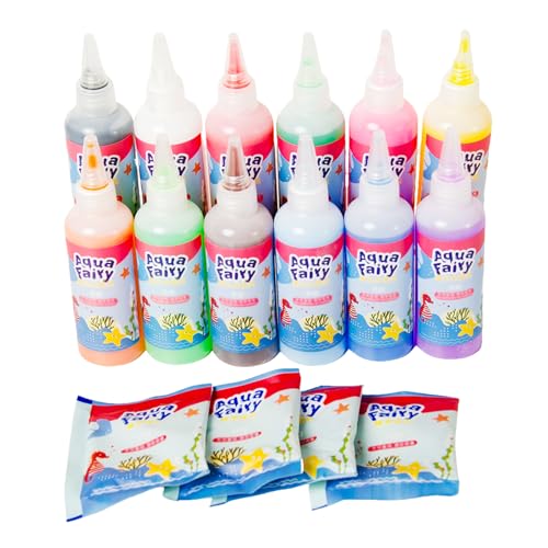 Balakaka Magic Water Elf 12 Flaschen Farbgel+ 4 Packungen Puder, DIY Magisches Wassergel Kreativ Kit, 3D Meer Kreaturen Lernspielzeug Geschenk für Kinder 3+ Balakaka Magic Water Elf 12 Flaschen Farbgel+ 4 Packungen Puder, DIY Magisches Wassergel Kreativ Kit, 3D Meer Kreaturen Lernspielzeug Geschenk für Kinder 3+ von Balakaka