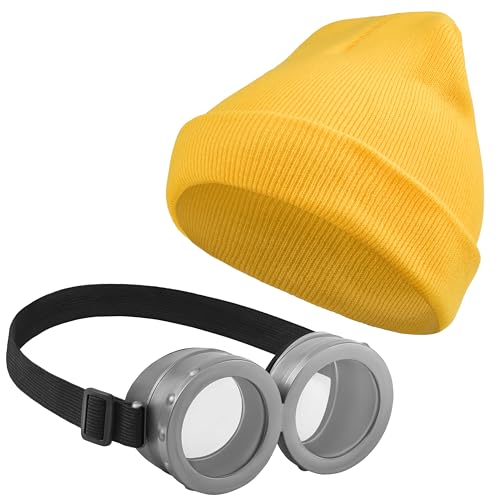 Balinco Cartoon Set – Lustige Beanie mit Augen & passende Spaßbrille | Witziges Kostüm-Zubehör für Karneval, Fasching, Mottoparty & Halloween | Für Kinder & Erwachsene | Verkleidung im Minions Stil Balinco Cartoon Set – Lustige Beanie mit Augen & passende Spaßbrille | Witziges Kostüm-Zubehör für Karneval, Fasching, Mottoparty & Halloween | Für Kinder & Erwachsene | Verkleidung im Minions Stil von Balinco