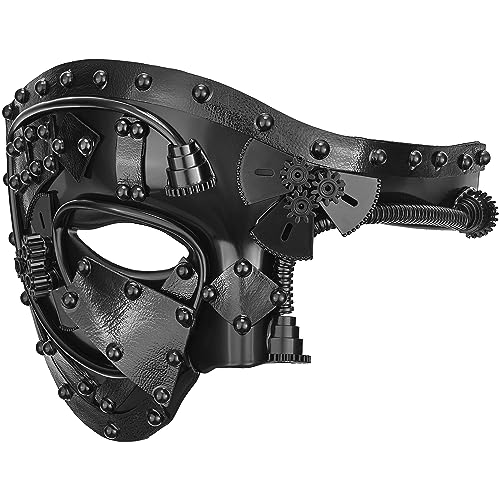 Balinco Steampunk Halbmaske (Schwarz) von Balinco