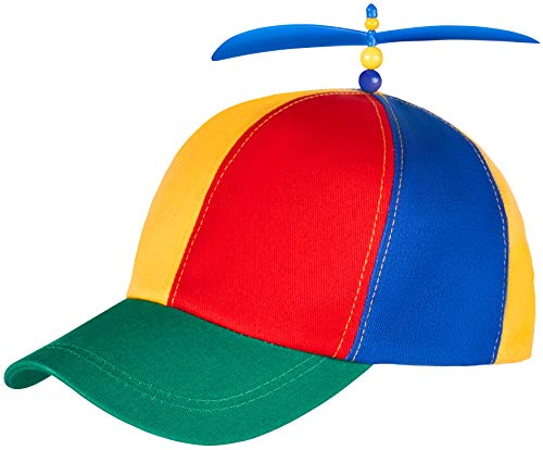 Bunte Propellermütze | Propeller-Mütze | Hubschraubermütze | Hubschrauber-Kappe | Baseball Cap für Erwachsene & Kinder - Größenverstellbar von Balinco