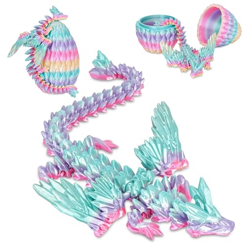 Balkwan Geflügelter Drache im Überraschungsei Lustiges Sammlerspielzeug Geschenk Kinder Erwachsene 3D Gedruckter Fantasiedrache ideal Weihnachten Ostern Geburtstage Feiertagsdeko(Regenbogen, Mittel) Balkwan Geflügelter Drache im Überraschungsei Lustiges Sammlerspielzeug Geschenk Kinder Erwachsene 3D Gedruckter Fantasiedrache ideal Weihnachten Ostern Geburtstage Feiertagsdeko(Regenbogen, Mittel) von Balkwan